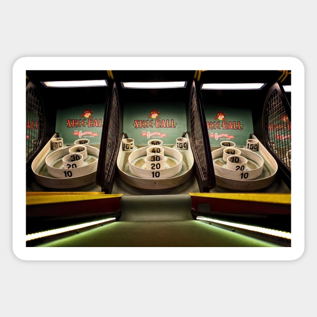 Skee Ball Sticker by JimDeFazioPhotography